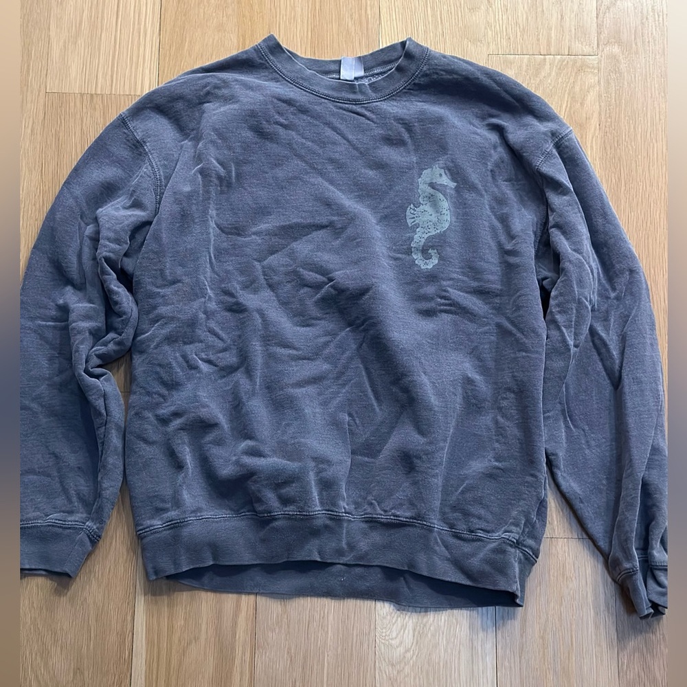 Women’s Blue Jones Beach Junior Lifeguarding Crew Neck Sweatshirt Size Small.